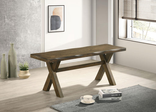 Alston X-shaped Dining Bench Knotty Nutmeg - Royal Furniture & Gifts (MI) - Multi Location