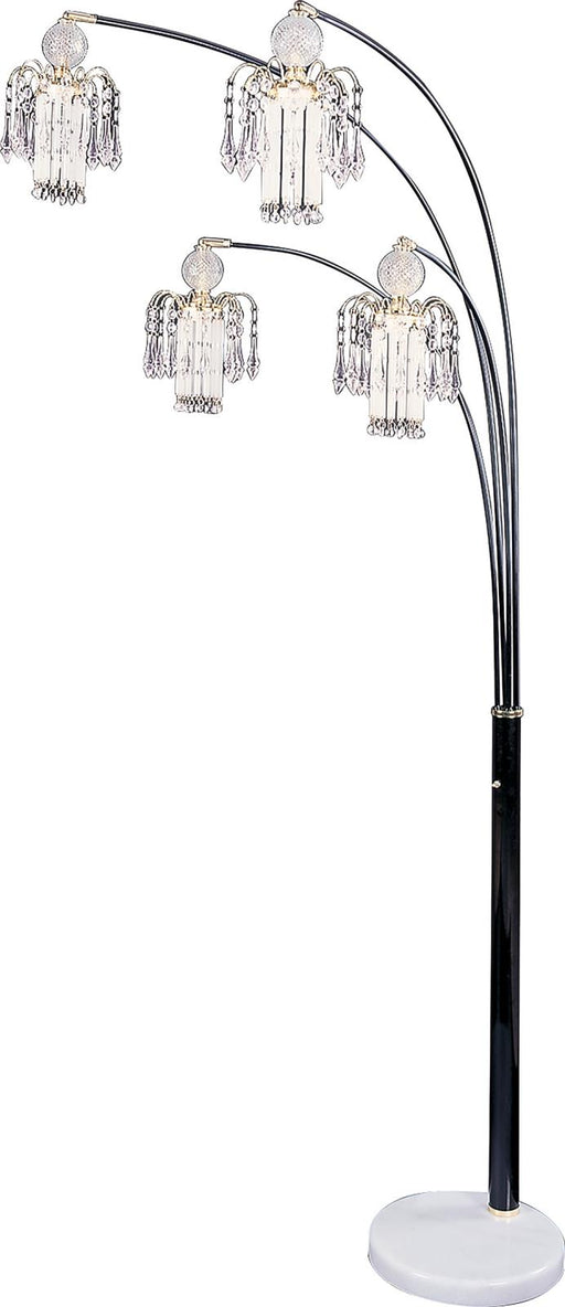 Maisel Floor Lamp with 4 Staggered Shades Black - Royal Furniture & Gifts (MI) - Multi Location
