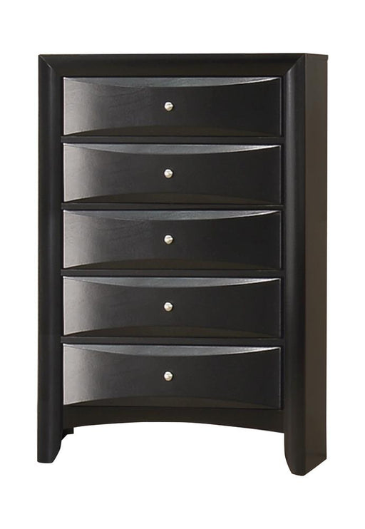 Briana Rectangular 5-drawer Chest Black - Royal Furniture & Gifts (MI) - Multi Location