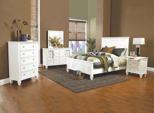 Sandy Beach Bedroom Set with High Headboard - Royal Furniture & Gifts (MI) - Multi Location