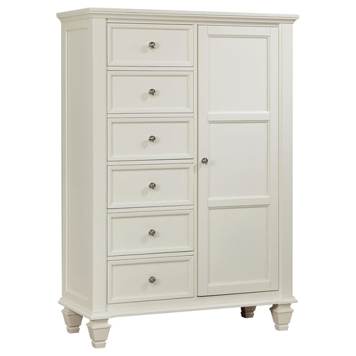 Sandy Beach 8-drawer Door Chest Storage Cream White - Royal Furniture & Gifts (MI) - Multi Location