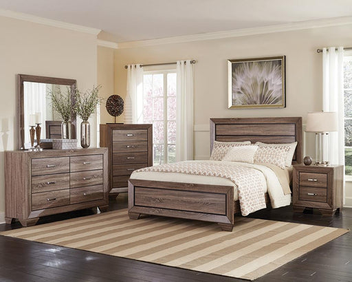 Kauffman Bedroom Set with High Straight Headboard - Royal Furniture & Gifts (MI) - Multi Location