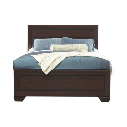 Kauffman California King, Eastren King, & Queen Panel Bed Dark Cocoa - Royal Furniture & Gifts (MI) - Multi Location