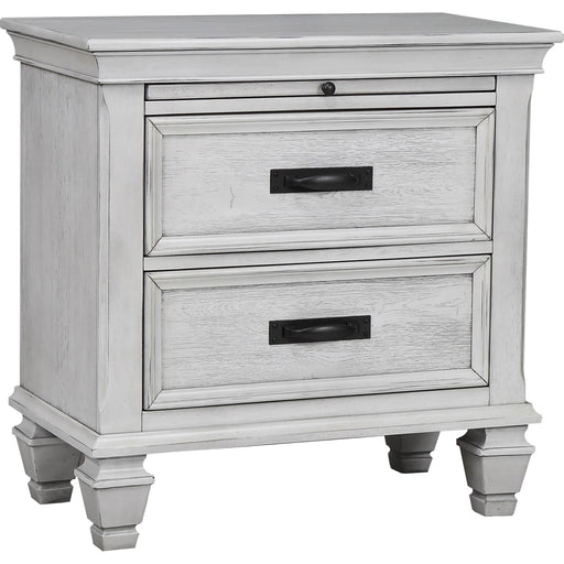 Franco 2-drawer Nightstand Antique White - Royal Furniture & Gifts (MI) - Multi Location