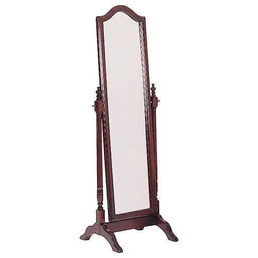 Cabot Rectangular Cheval Mirror with Arched Top Merlot - Royal Furniture & Gifts (MI) - Multi Location