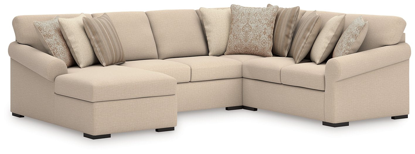 LadyMae Sectional with Chaise - Royal Furniture & Gifts (MI) - Multi Location