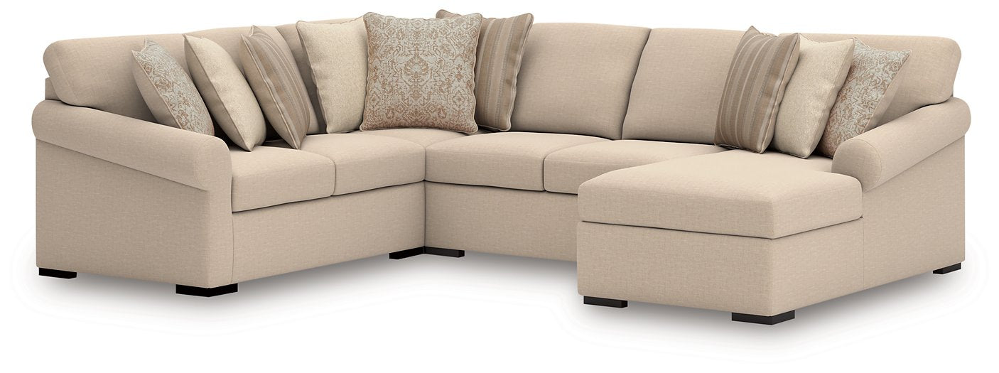 LadyMae Sectional with Chaise - Royal Furniture & Gifts (MI) - Multi Location