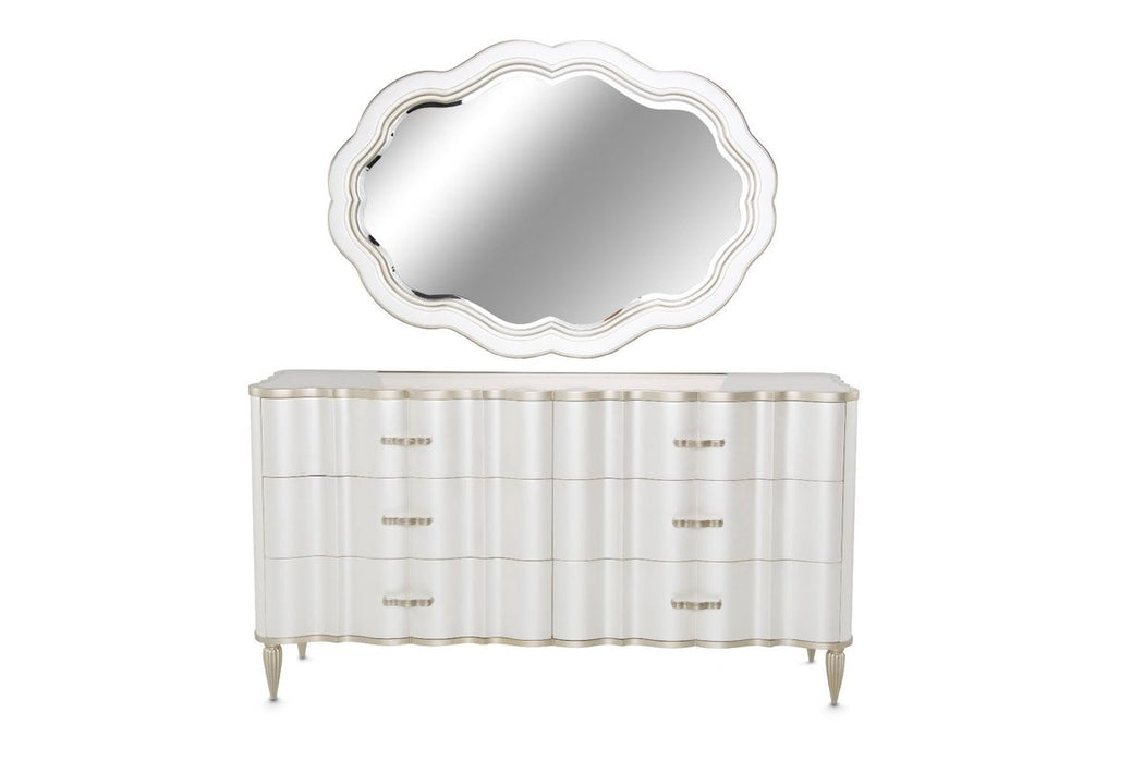 AICO London Place Dresser in Creamy Pearl