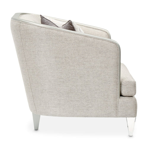 AICO Furniture Camden Court Chair and Half in Platinum