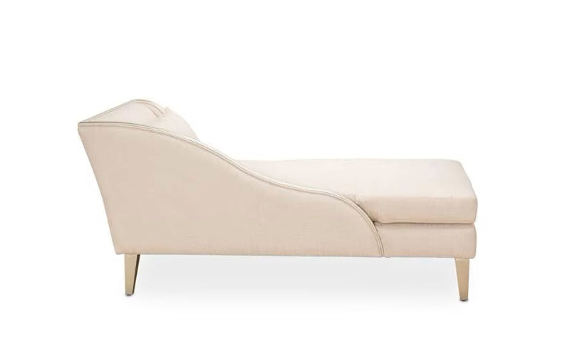 AICO Furniture Camden Court LAF Chaise Flax in Platinum
