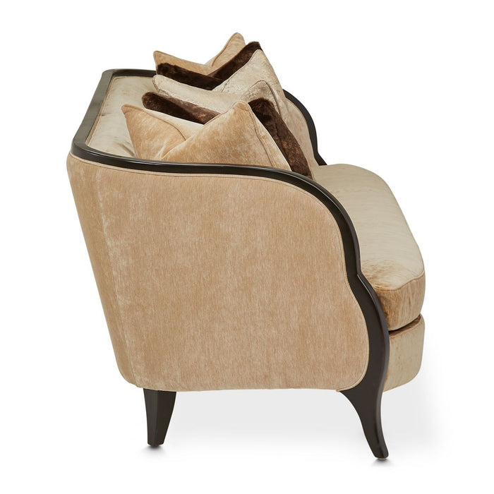 AICO Malibu Crest Sofa in Dark Espresso