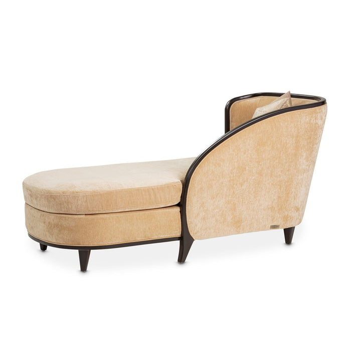 AICO Malibu Crest Chaise in Dark Espresso
