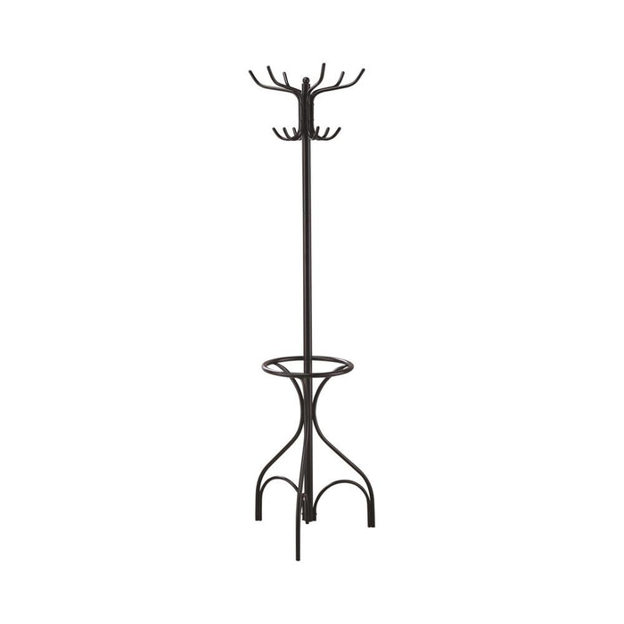 Kiefer Coat Rack with 12 Hooks Black - Royal Furniture & Gifts (MI) - Multi Location