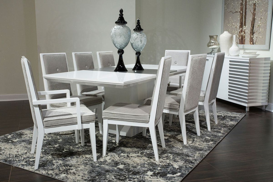 Aico Furniture Horizons Side Chair in Cloud White (Set of 2)