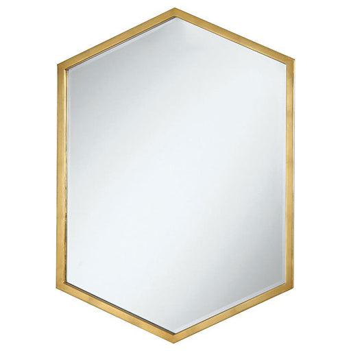 Bledel Hexagon Shaped Wall Mirror Gold - Royal Furniture & Gifts (MI) - Multi Location