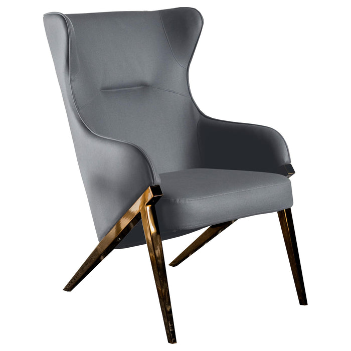 Walker Upholstered Accent Chair Slate and Bronze - Royal Furniture & Gifts (MI) - Multi Location