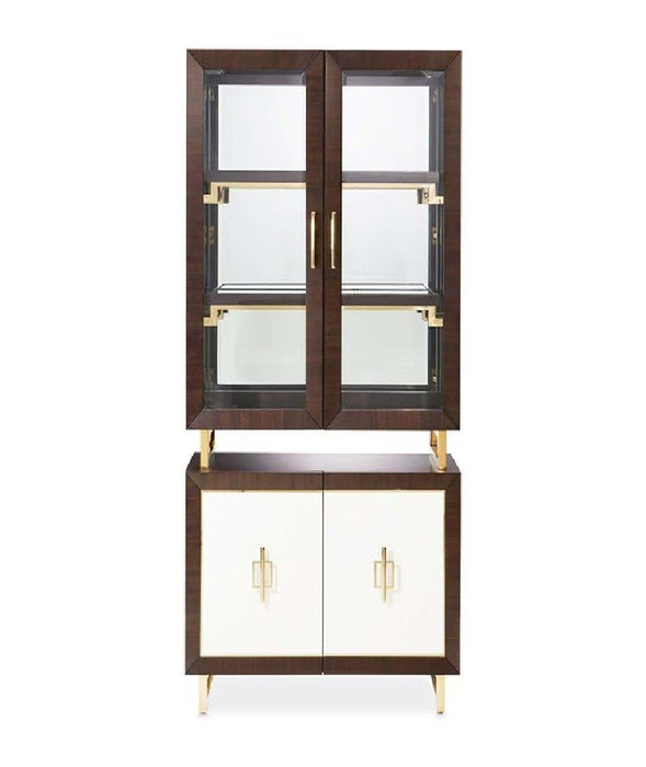 AICO Belmont Place Display Cabinet in Espresso