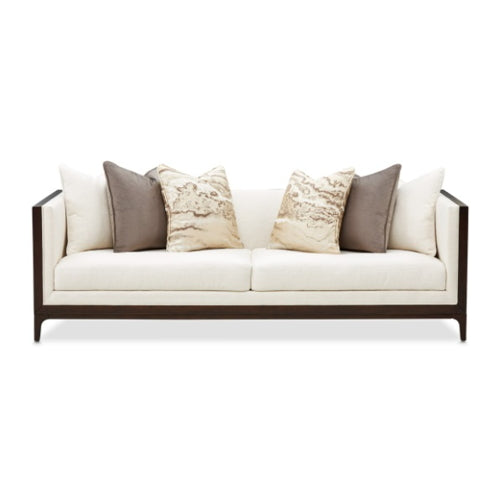 AICO Furniture Belmont Place Sofa in Espresso