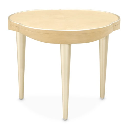 AICO Furniture Camellia Field End Table in Caramel