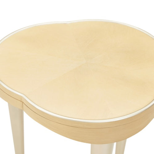 AICO Furniture Camellia Field Chairside Table in Caramel