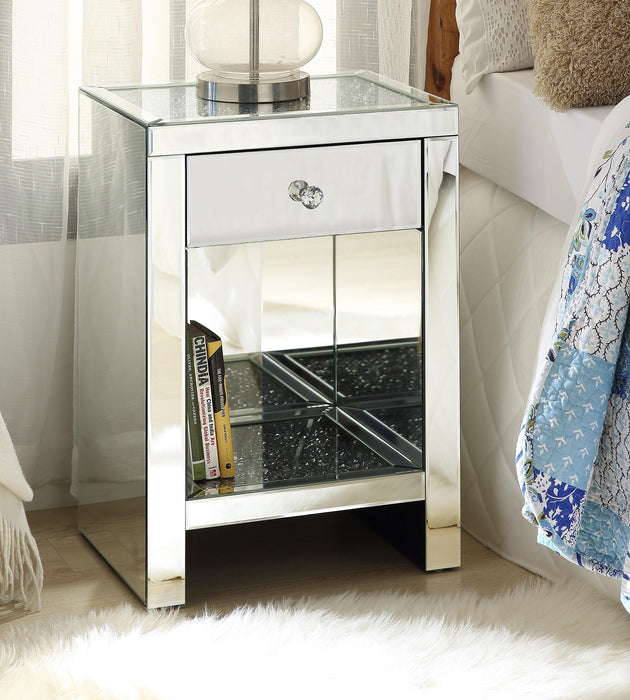 Noralie Mirrored & Faux Diamonds Accent Table - Royal Furniture & Gifts (MI) - Multi Location