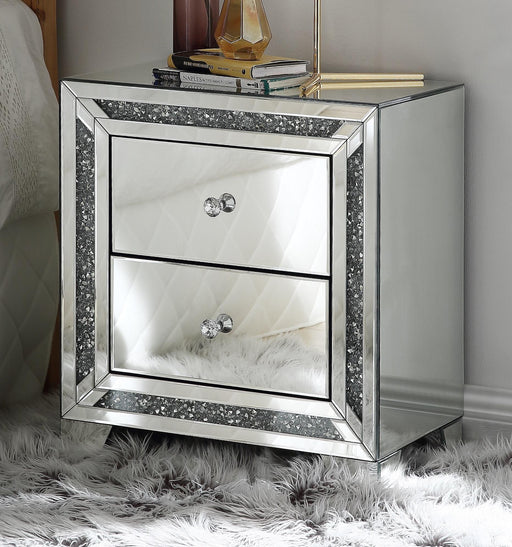 Noralie Mirrored & Faux Diamonds Accent Table - Royal Furniture & Gifts (MI) - Multi Location