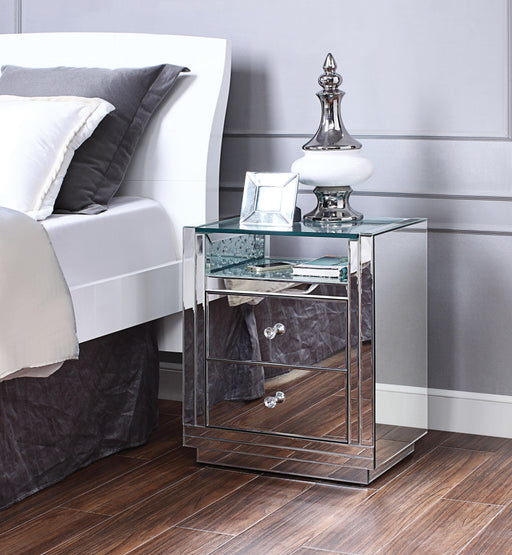 Nysa Mirrored & Faux Crystals Accent Table - Royal Furniture & Gifts (MI) - Multi Location