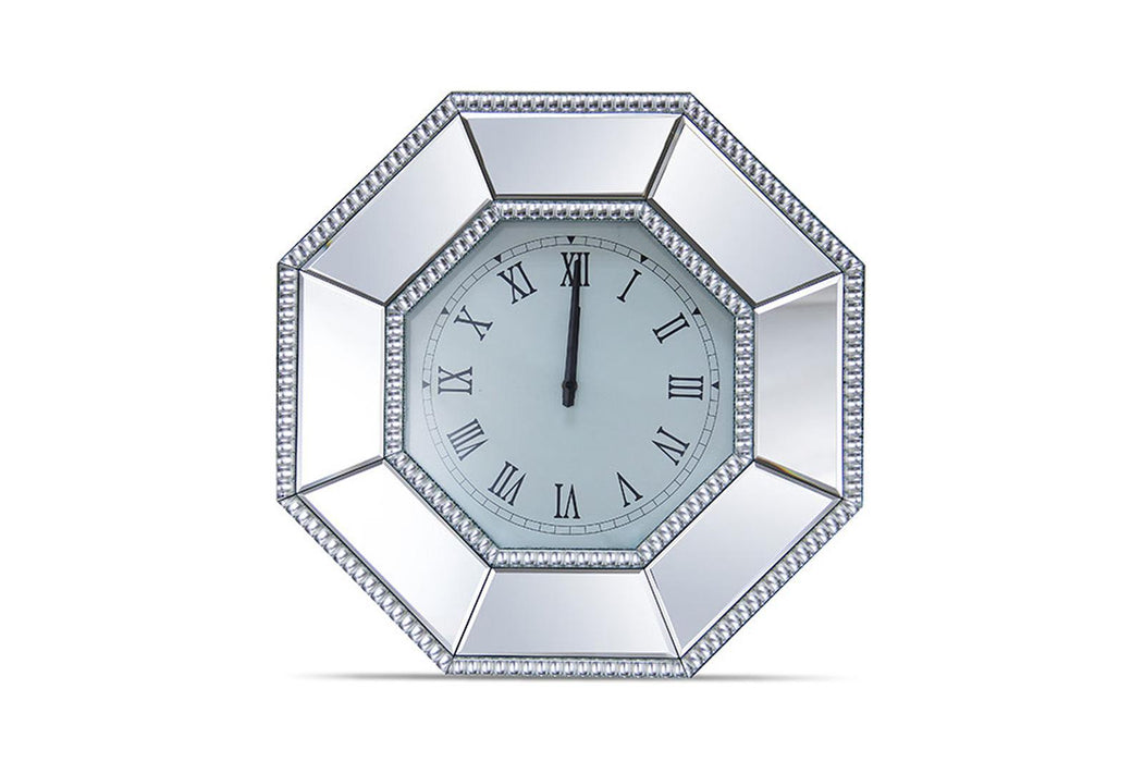 Montreal Octagonal Mirrored Wall Clock image