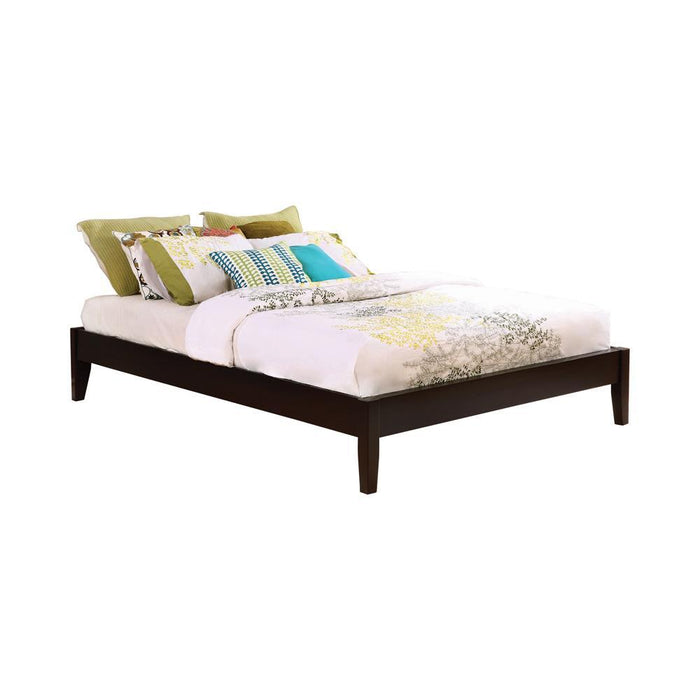 Hounslow California King, E.King, & Queen Universal Platform Bed Cappuccino - Royal Furniture & Gifts (MI) - Multi Location