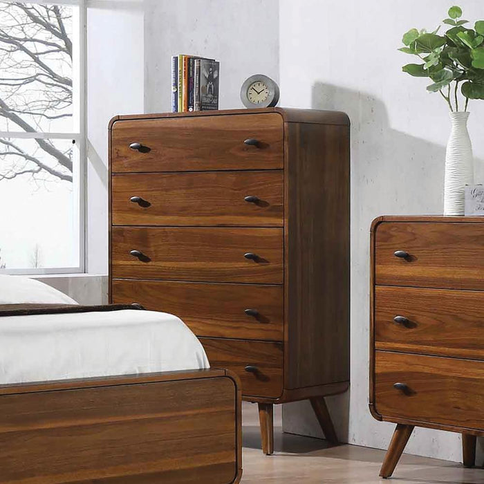 Robyn 5-drawer Chest Dark Walnut - Royal Furniture & Gifts (MI) - Multi Location