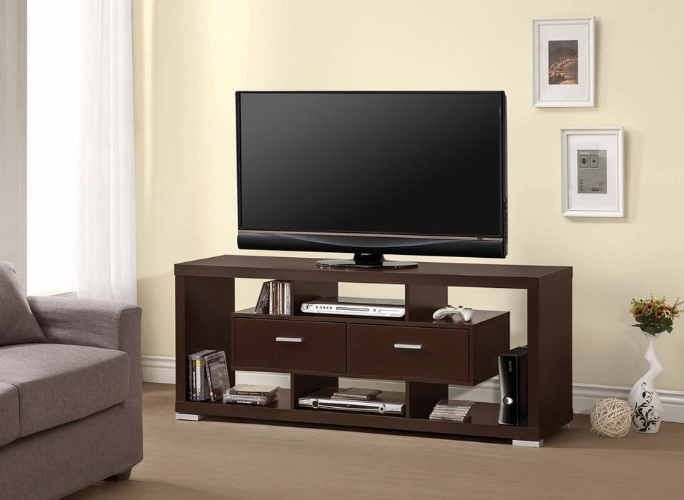 Casey 2-drawer Rectangular TV Console Cappuccino - Royal Furniture & Gifts (MI) - Multi Location