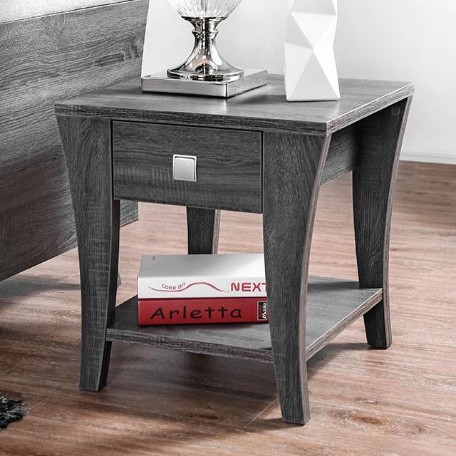 Amity Gray End Table - Royal Furniture & Gifts (MI) - Multi Location