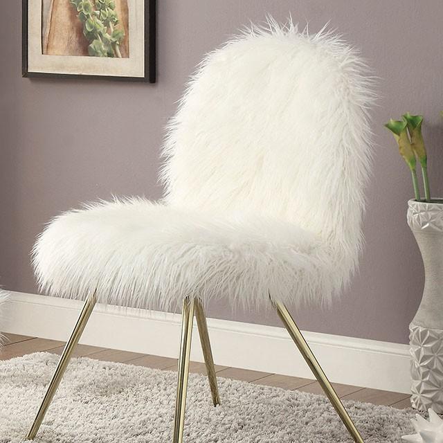 Caoimhe White/Gold Accent Chair - Royal Furniture & Gifts (MI) - Multi Location