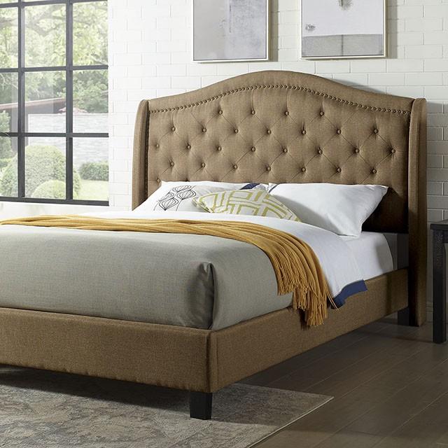 Carly Bed Grey & Brown