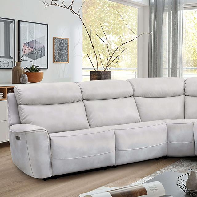 EDMONDUS Power Sectional, Light Taupe - Royal Furniture & Gifts (MI) - Multi Location