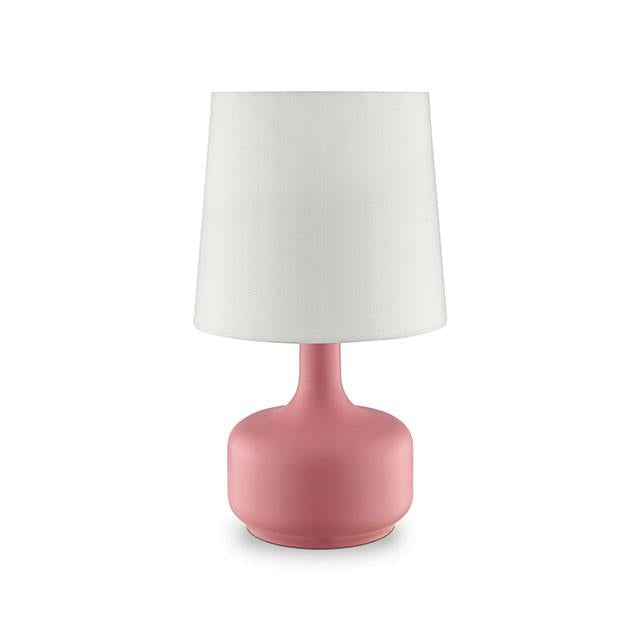 Farah Pink 17"H Matte Pink Table Lamp - Royal Furniture & Gifts (MI) - Multi Location