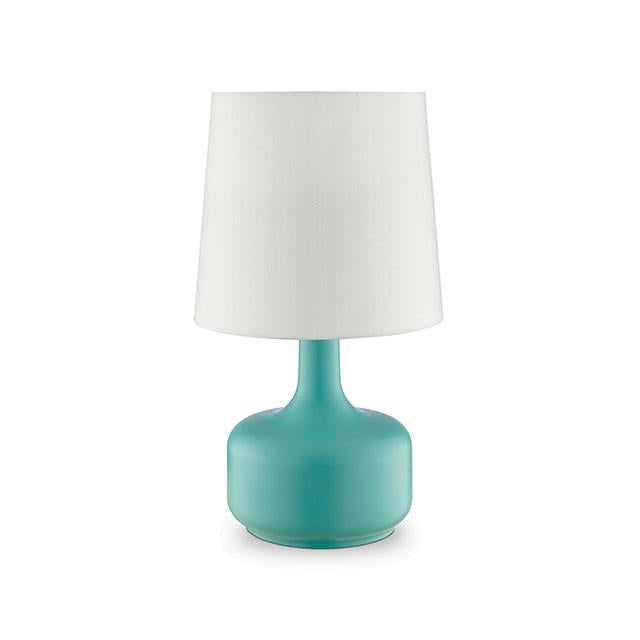 Farah Teal 17"H Matte Teal Table Lamp - Royal Furniture & Gifts (MI) - Multi Location