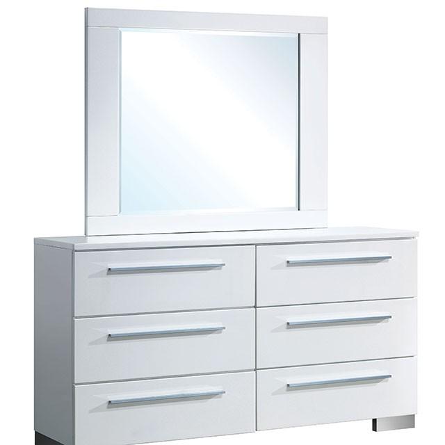 CLEMENTINE Glossy White Dresser - Royal Furniture & Gifts (MI) - Multi Location