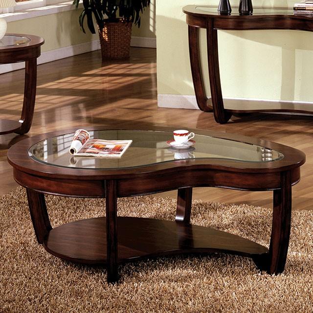 Crystal Falls Dark Cherry Coffee Table - Royal Furniture & Gifts (MI) - Multi Location