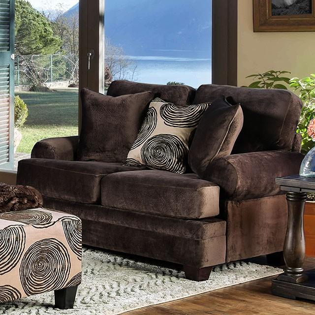 Bonaventura Brown Love Seat - Royal Furniture & Gifts (MI) - Multi Location