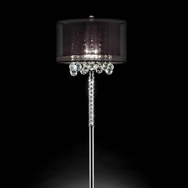 Ivy Chrome Floor Lamp - Royal Furniture & Gifts (MI) - Multi Location