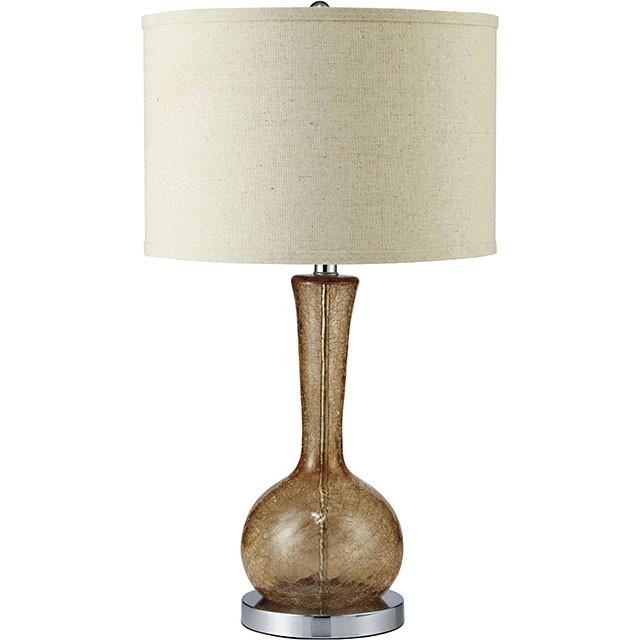 Rachel Amber 15"H Glass Amber Table Lamp - Royal Furniture & Gifts (MI) - Multi Location