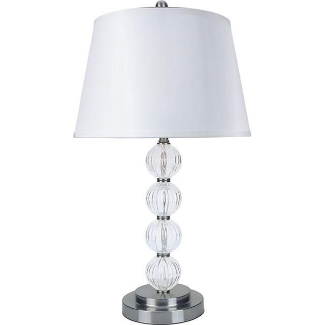 Oona Silver/Clear 30"H Table Lamp (2/CTN) - Royal Furniture & Gifts (MI) - Multi Location