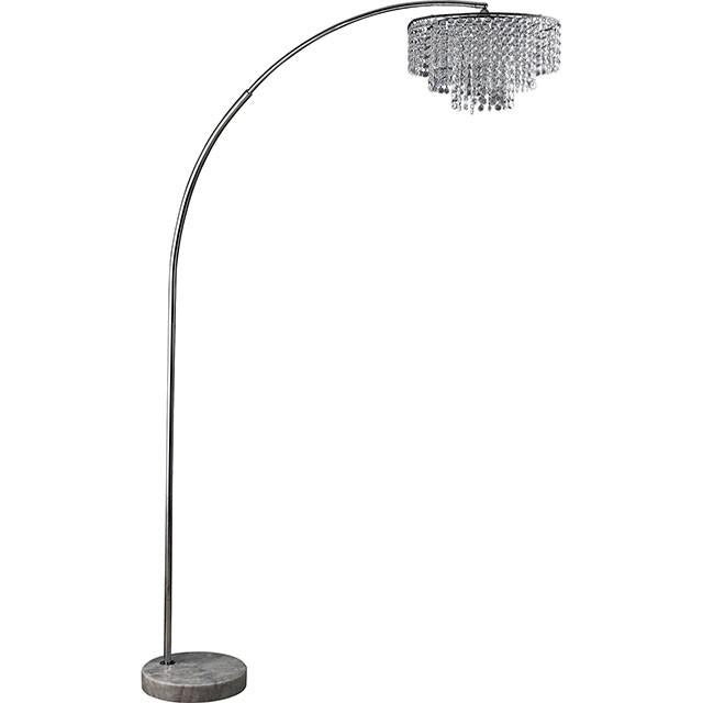 Julie Chrome 62"H Crystal Chrome Arch Lamp - Royal Furniture & Gifts (MI) - Multi Location