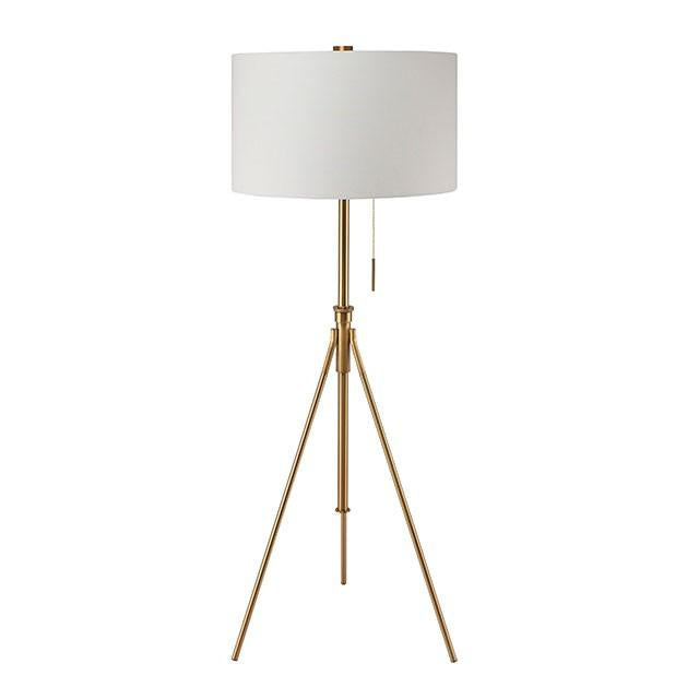 Zaya Stained Gold Floor Lamp - Royal Furniture & Gifts (MI) - Multi Location