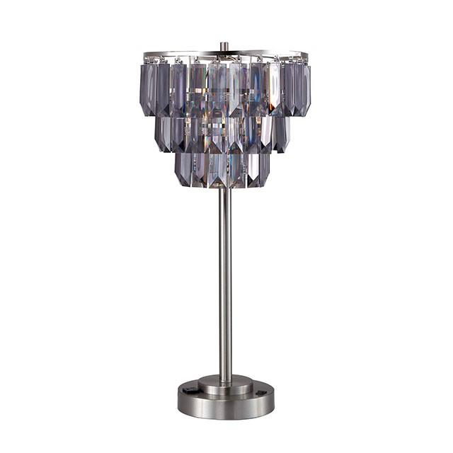 Meg Black/Chrome Table Lamp - Royal Furniture & Gifts (MI) - Multi Location