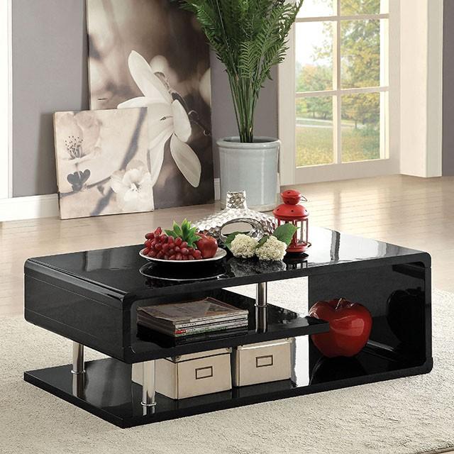 Ninove Black/Chrome Coffee Table - Royal Furniture & Gifts (MI) - Multi Location