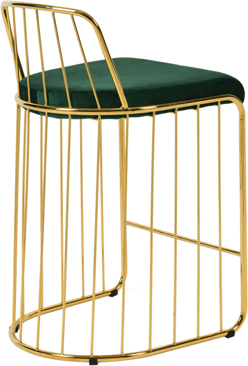 Gio Green Velvet Stool - Royal Furniture & Gifts (MI) - Multi Location