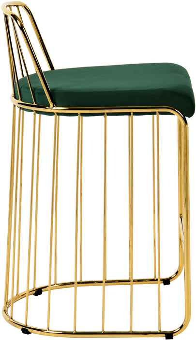 Gio Green Velvet Stool - Royal Furniture & Gifts (MI) - Multi Location