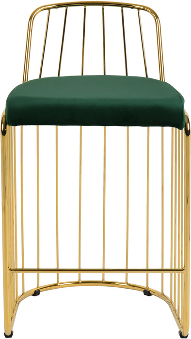 Gio Green Velvet Stool - Royal Furniture & Gifts (MI) - Multi Location